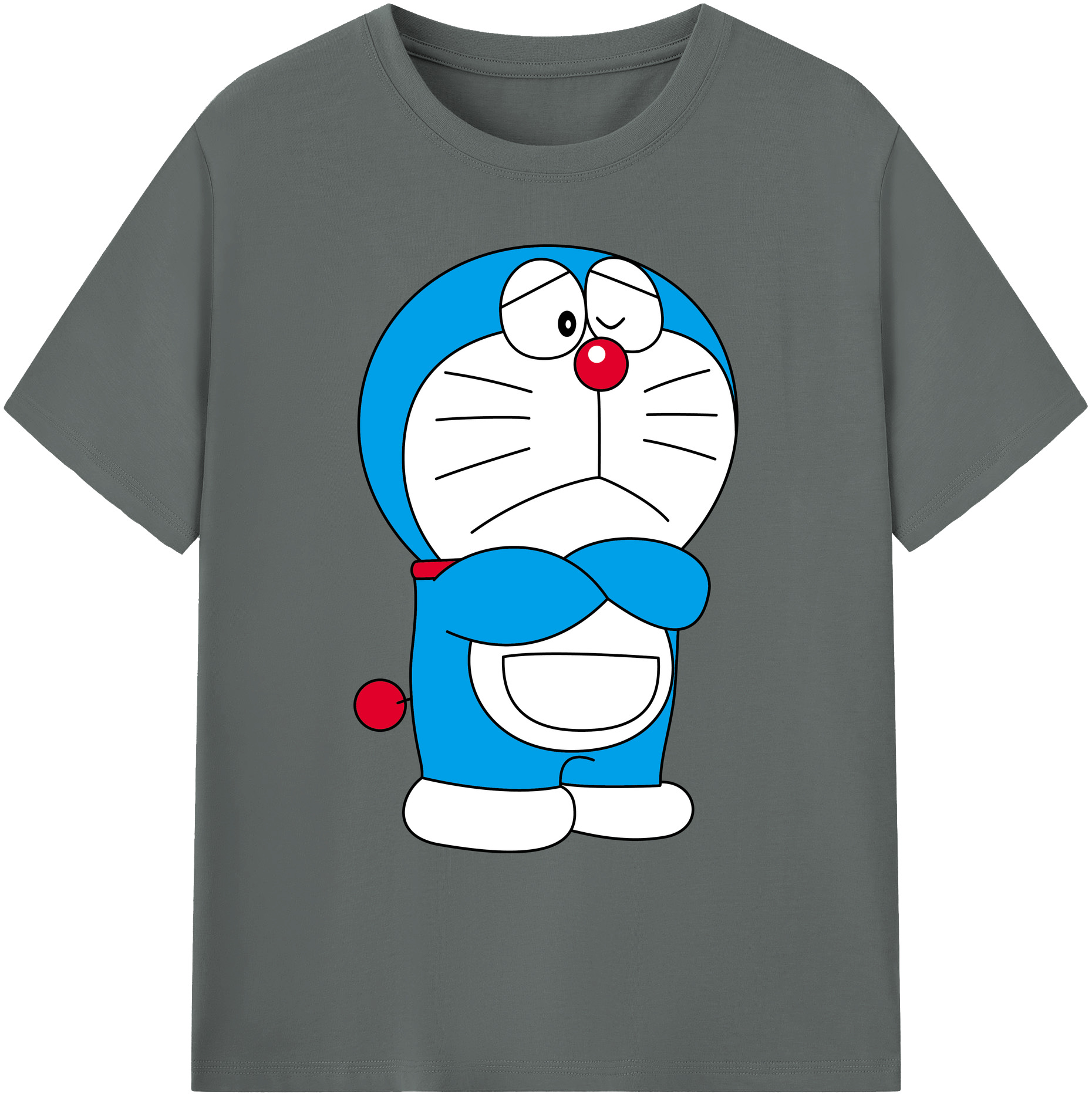 （画像用） ドラえもん Doraemon 綿100％ メンズ半袖Tシャツ｜肌触りやわらか＆通気性